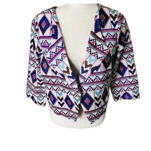 Rory Beca @ Revolve NEW Lance Aztec Western Embroidered Crop Jacket SZ S